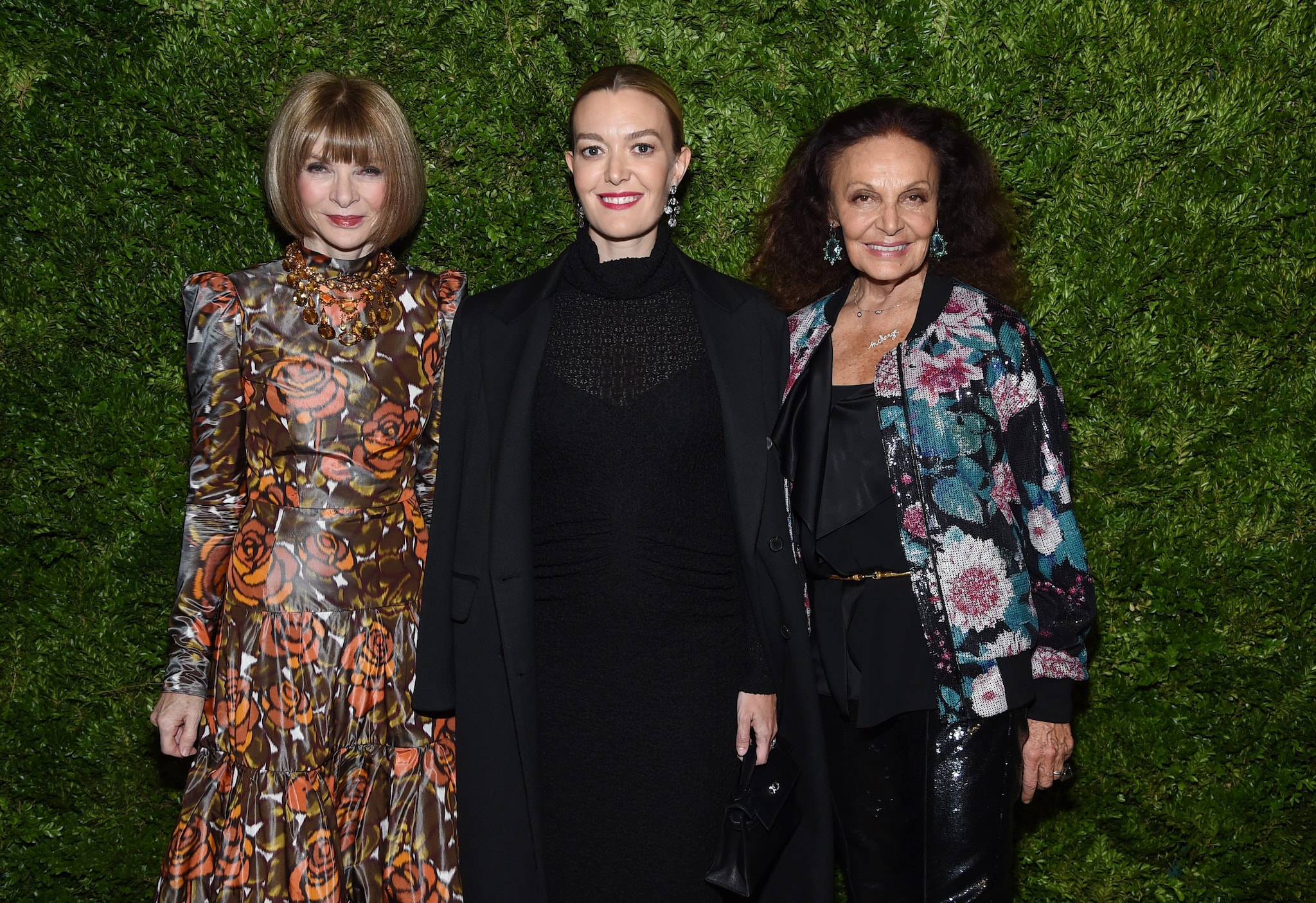 Marta Ortega con Anna Wintour e Diane von Furstenberg