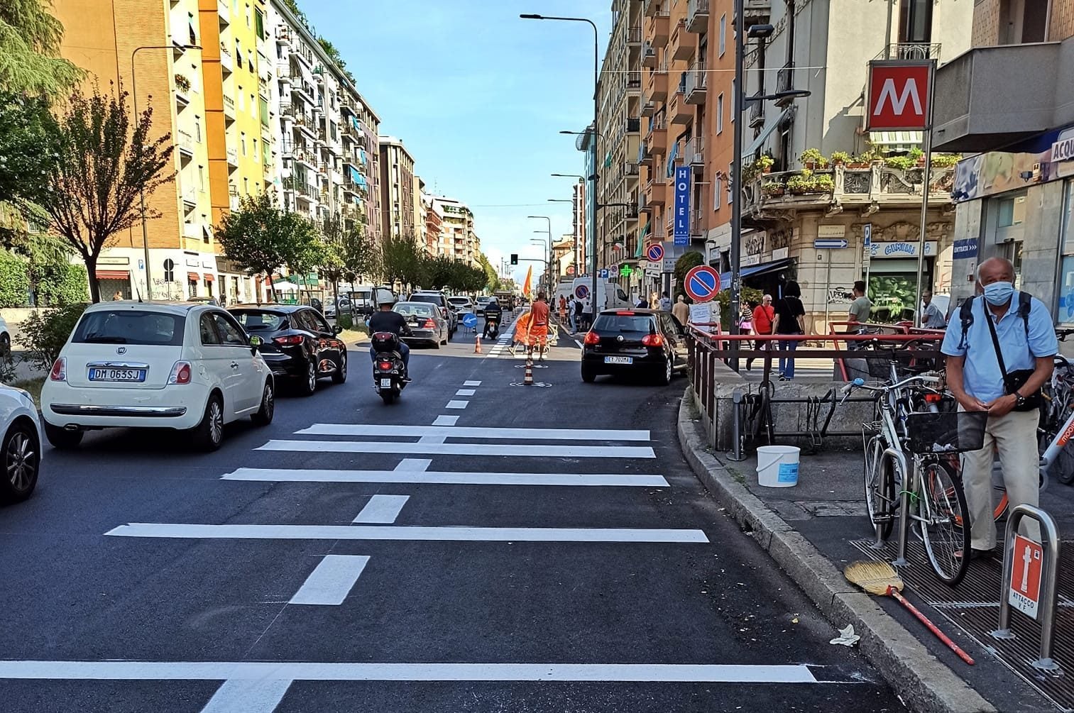 La ciclabile di viale Monza a Milano