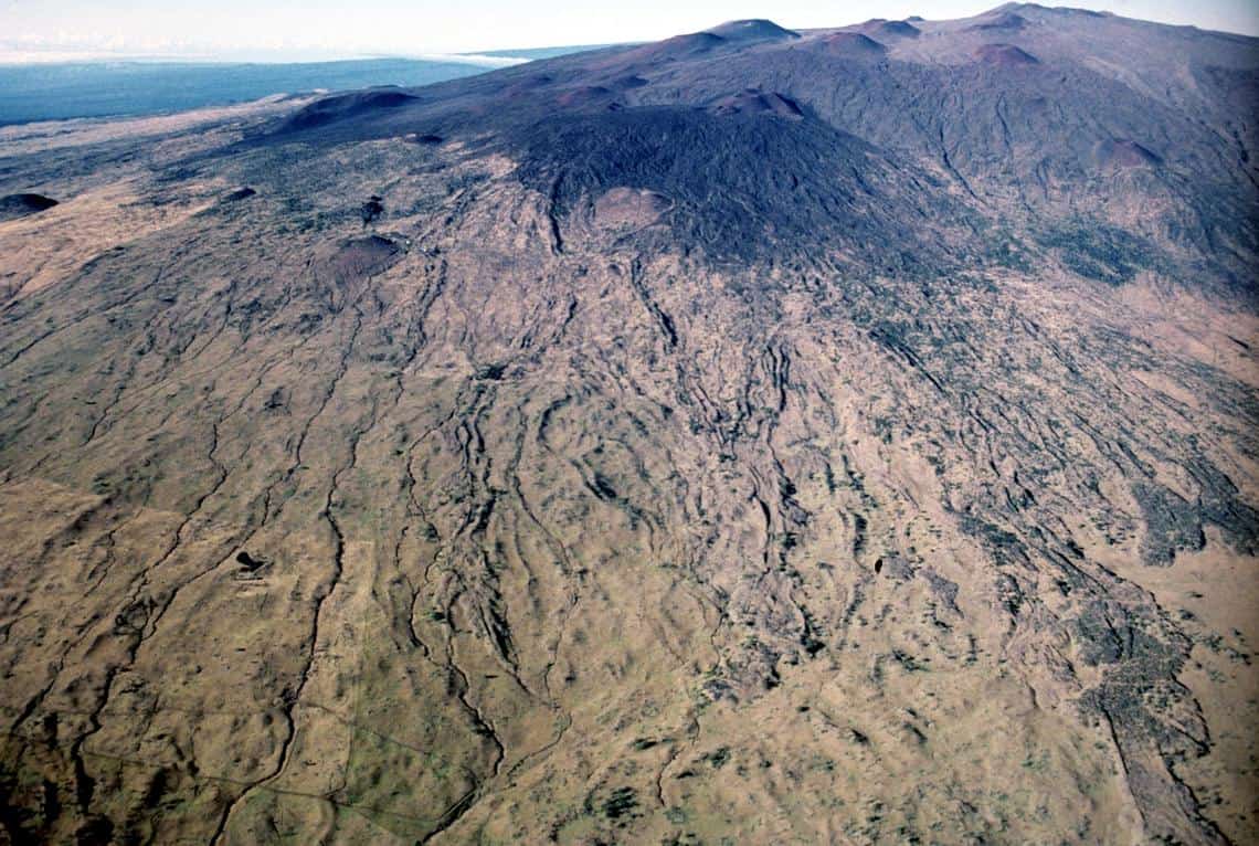 Northeast flank of Mauna Kea, Hawai‘i from about 5,200 ft to summit. Photo: USGS, public domain.