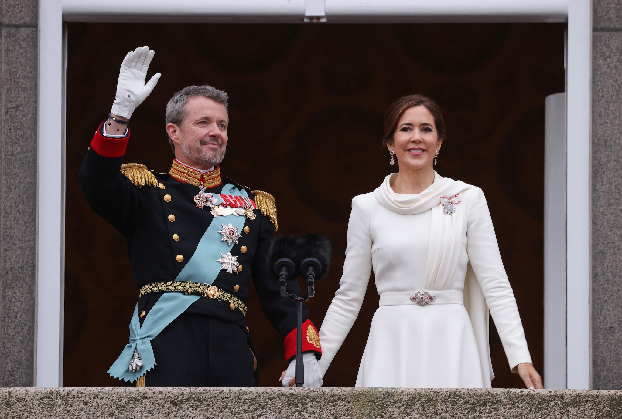 Frederik e Mary di Danimarca il giorno della proclamazione