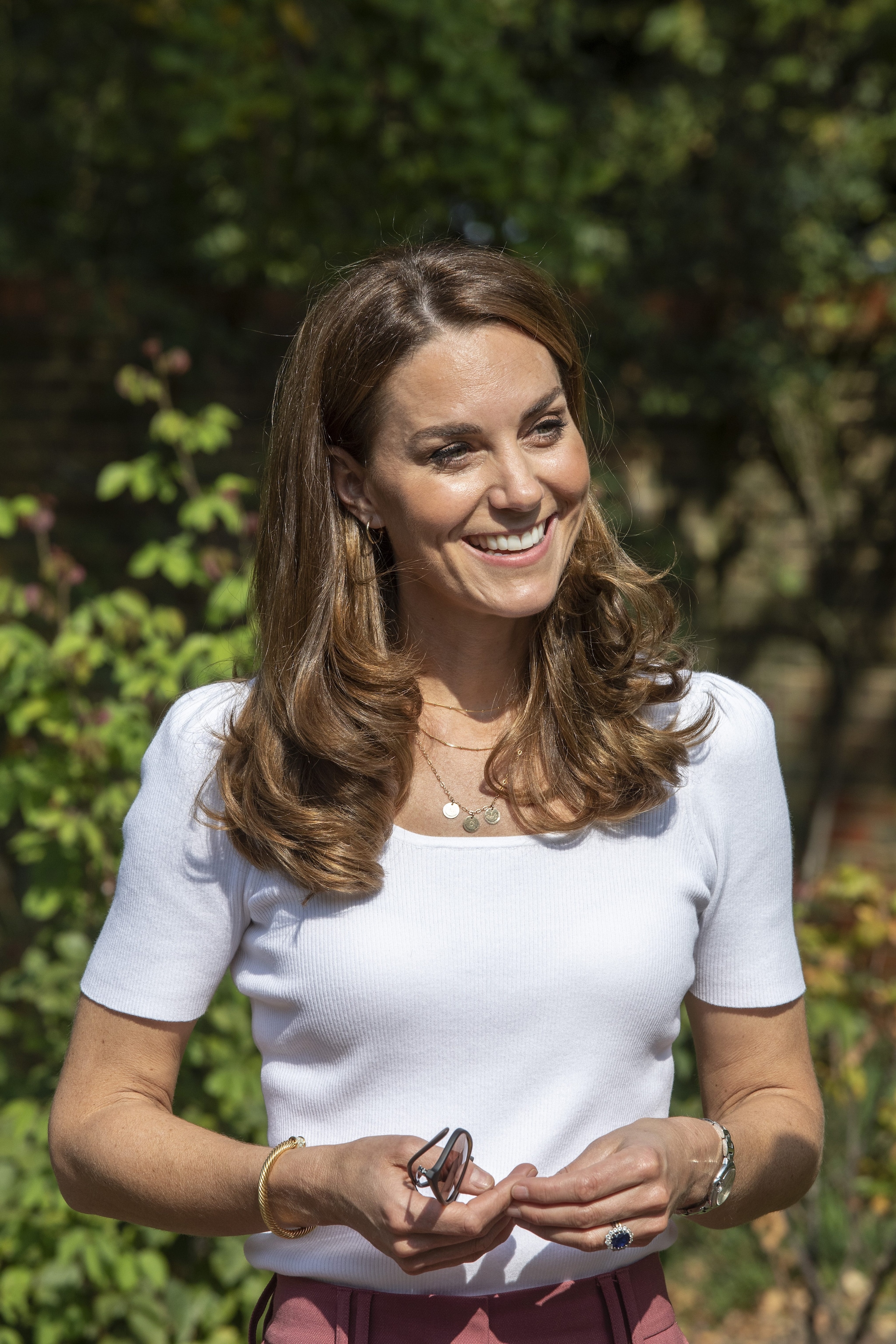 Kate Middleton con la collana dedicata ai figli