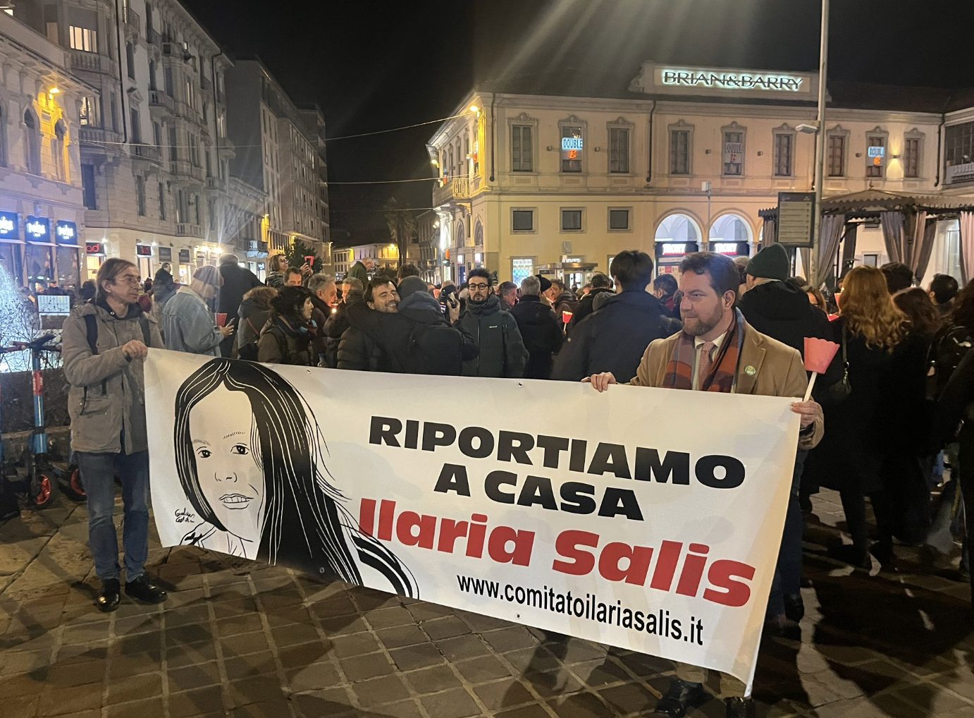 Manifestazione a Monza in difesa di Ilaria Salis