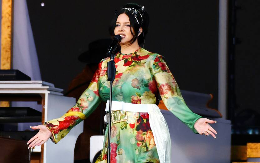 LONDON, ENGLAND - JULY 09: (EDITORIAL USE ONLY) Lana Del Rey performs at BST Hyde Park on July 09, 2023 in London, England. (Photo by Matthew Baker/Getty Images for ABA)