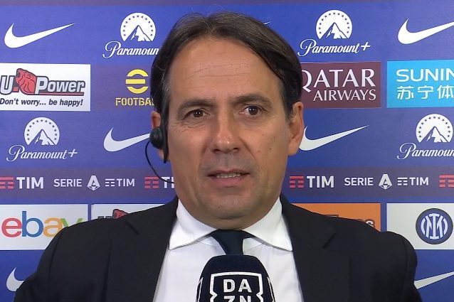 Simone Inzaghi è alla terza stagione sulla panchina dell'Inter