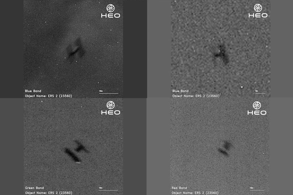 Le immagini della caduta del satellite ERS-2 sulla Terra / Credit: HEO/UK Space Agency