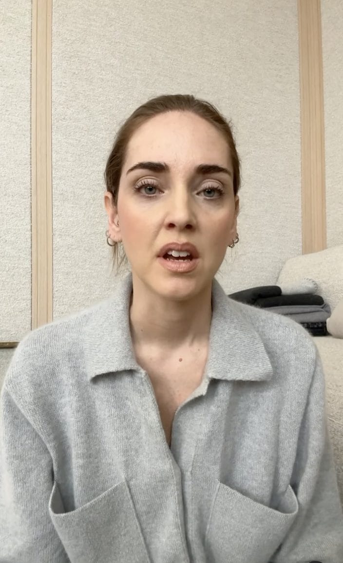 Il video pubblicato da Chiara Ferragni in cui si scusa