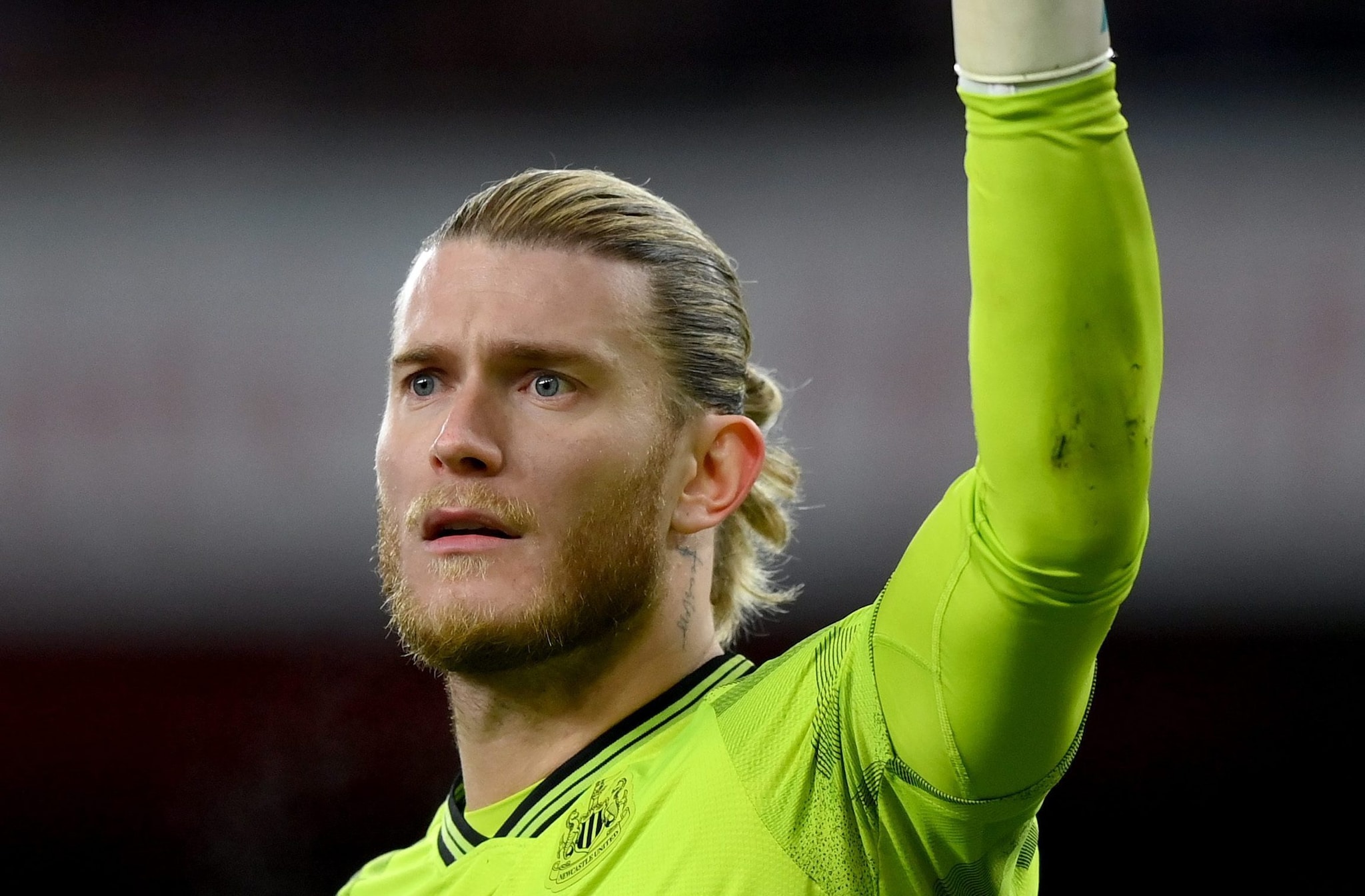 Karius impegnato in Arsenal-Newcastle lo scorso febbraio