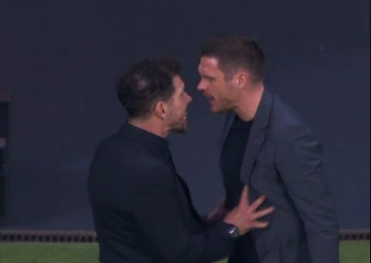 Il volto furioso di Kehl e Simeone.