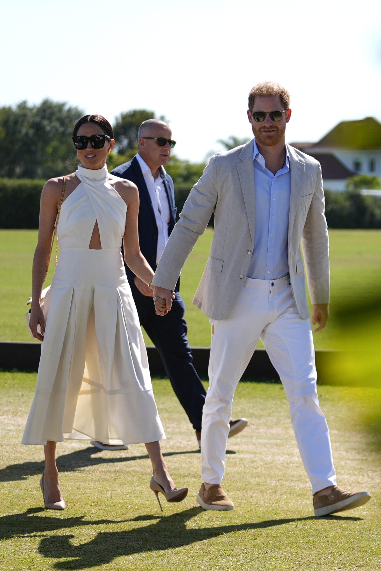 Il look di Meghan Markle per il match di polo