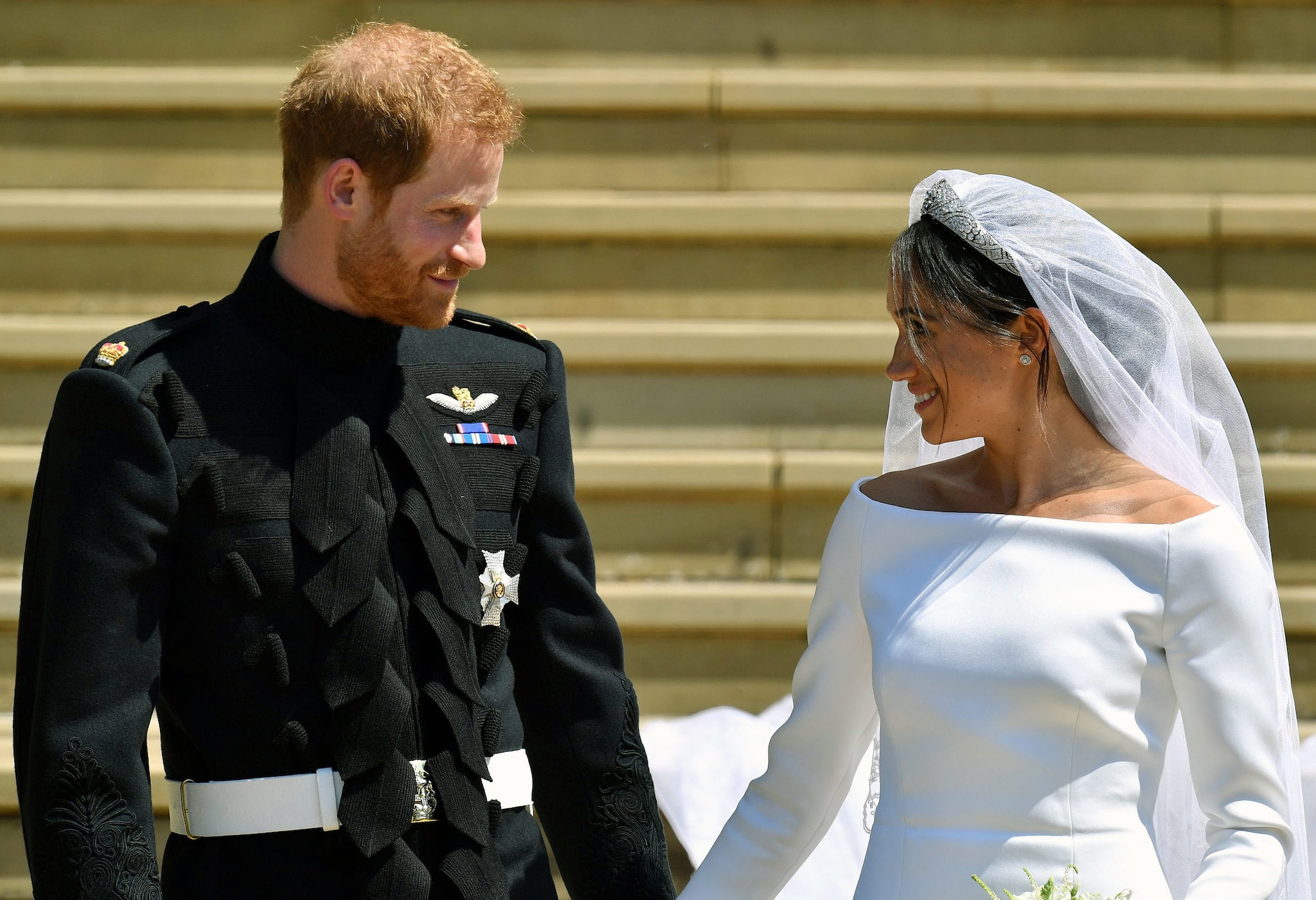 Harry e Meghan il giorno delle nozze