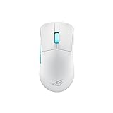 ASUS ROG Harpe Ace Aim Lab Edition Mouse Gaming Ultraleggero da 54 g, Connettività 2,4 GHz, RF, Bluetooth, cablato, sensore 36K DPI, 5 pulsanti programmabili, ROG SpeedNova, Esport, FPS, Bianco