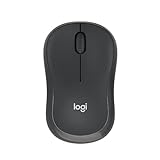 Logitech M240 Silenzioso Bluetooth Mouse, Wireless, Compatto, Portatile, Smooth Tracking, durata batteria 18 mesi, per Windows, macOS, ChromeOS, Compatibile PC, Mac, Laptop, Tablet - Grafite