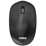 Nilox NXMOWI4011, Mouse Wireless Ottico con Sensore Ottico Alta Precisione 1000 DPI e 3 Pulsanti, Wireless Mouse con Distanza Operativa 10m, Compatibile con Windows/Linux/Mac, Nero