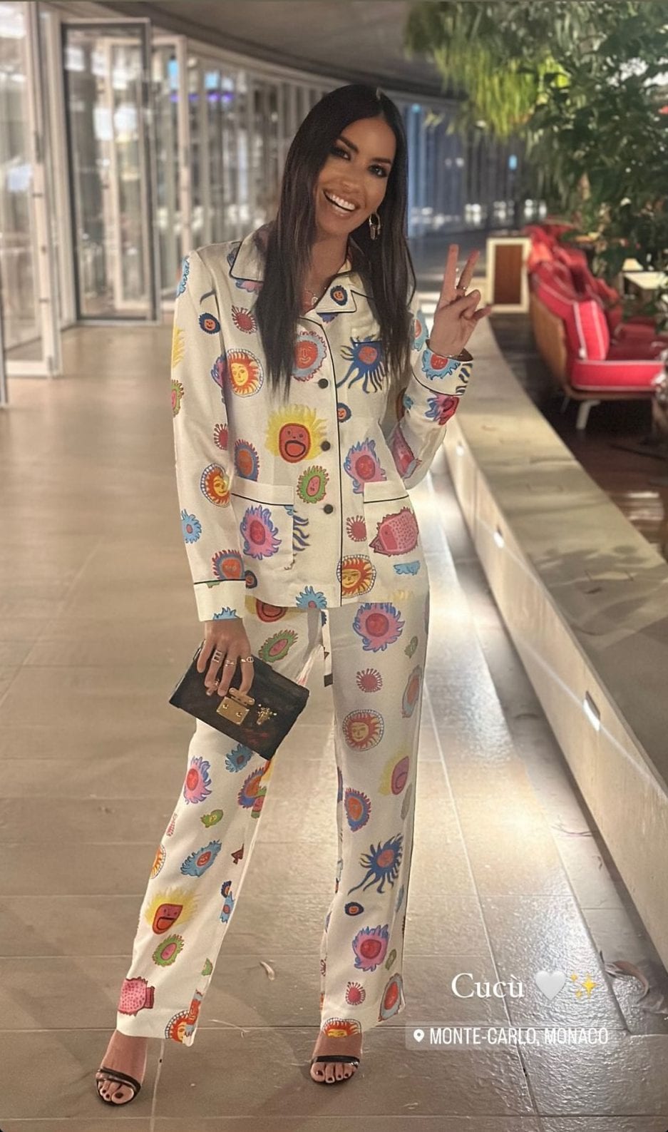 Elisabetta Gregoraci in Louis Vuitton