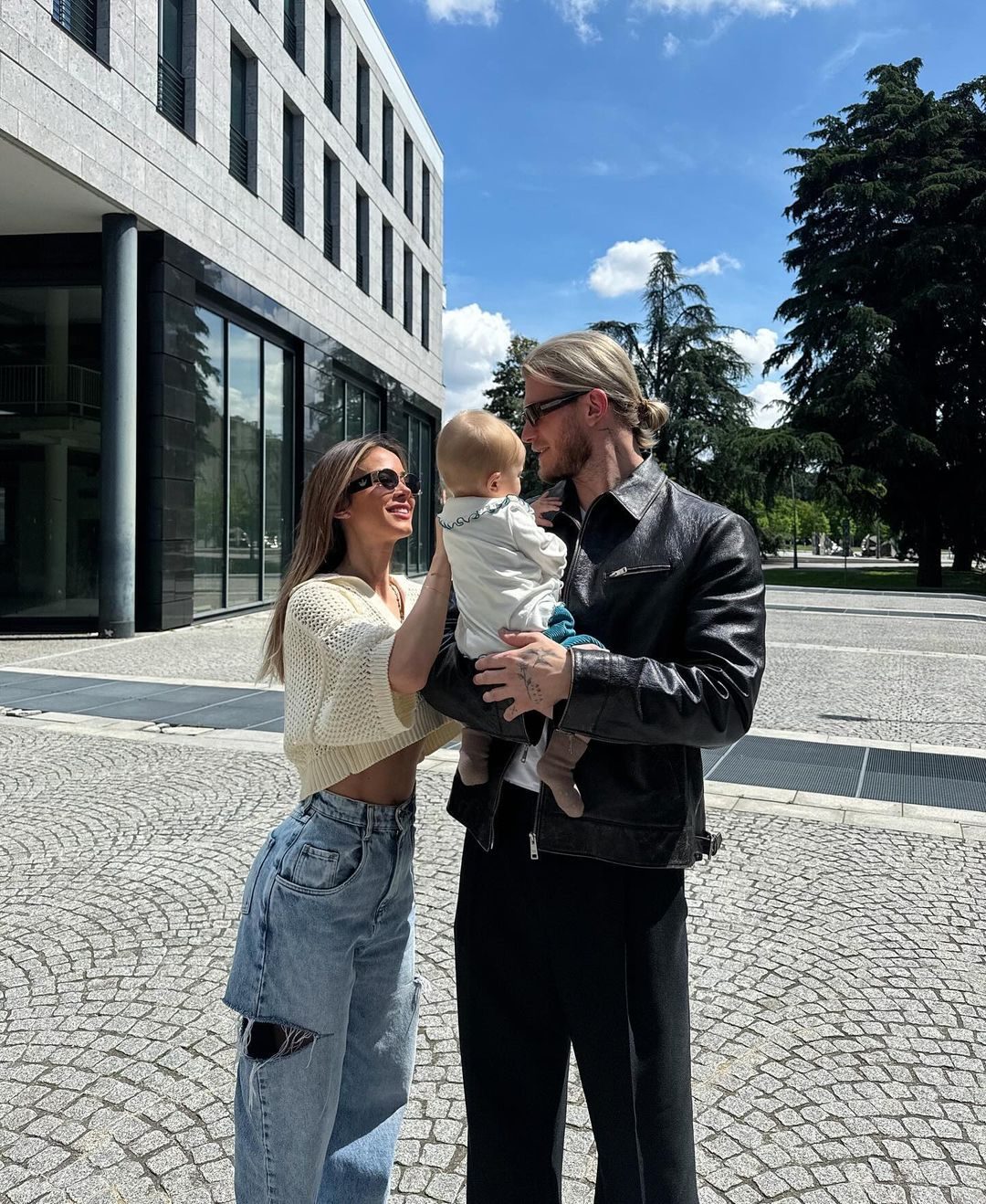 Loris Karius e Diletta Leotta con la loro bimba