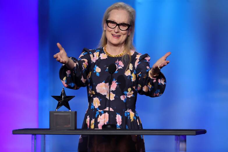 Mandatory Credit: Photo by Stewart Cook/Shutterstock (14452146go) Meryl Streep AFI Life Achievement Award Gala Tribute to Nicole Kidman, Show, Los Angeles, USA - 27 Apr 2024