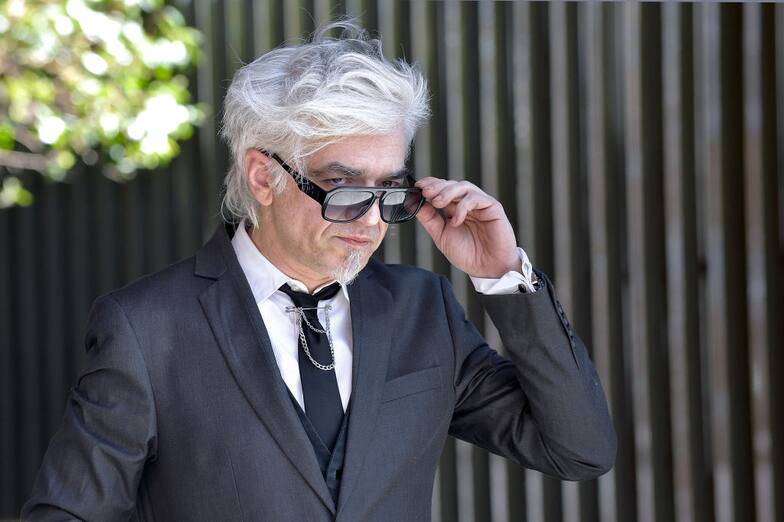 The Italian singer-songwriter Morgan (Marco Castoldi), participate in the photocall of the rai Stramorgan broadcast. Rome (Italy), April 06th, 2023 (Photo by Rocco Spaziani/Archivio Spaziani/Mondadori Portfolio via Getty Images)