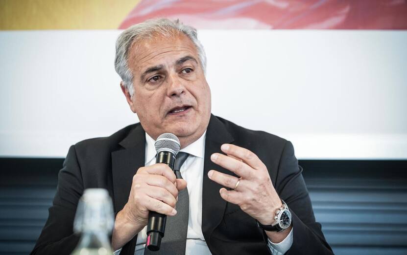 The father of Ilaria Salis, Roberto, during his speech at the Turin International Book Fair, May 10th 2024. "It's tougher than Italy's 41 bis (41 bis is the harsh prison regime for mafia-related crimes). The food regime is also complicated. We managed to get her a hairdryer after fourteen months. For seven months we were denied contact, now I can only talk to her 70 minutes a week, two hours of Skype a month. She calls me," he added. "Luckily it's a rock, I'm holding on." ANSA/TINO ROMANO