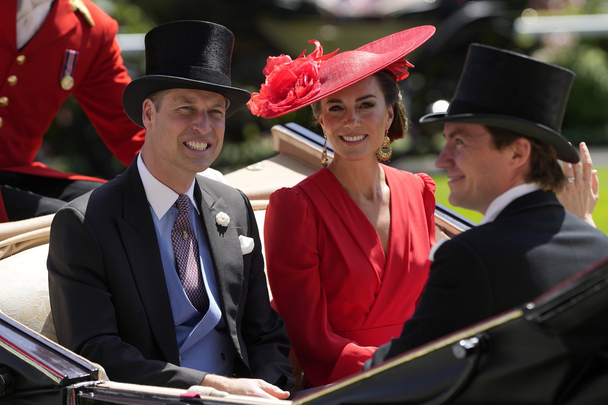 William e Kate a bordo di una delle Ascot Landau