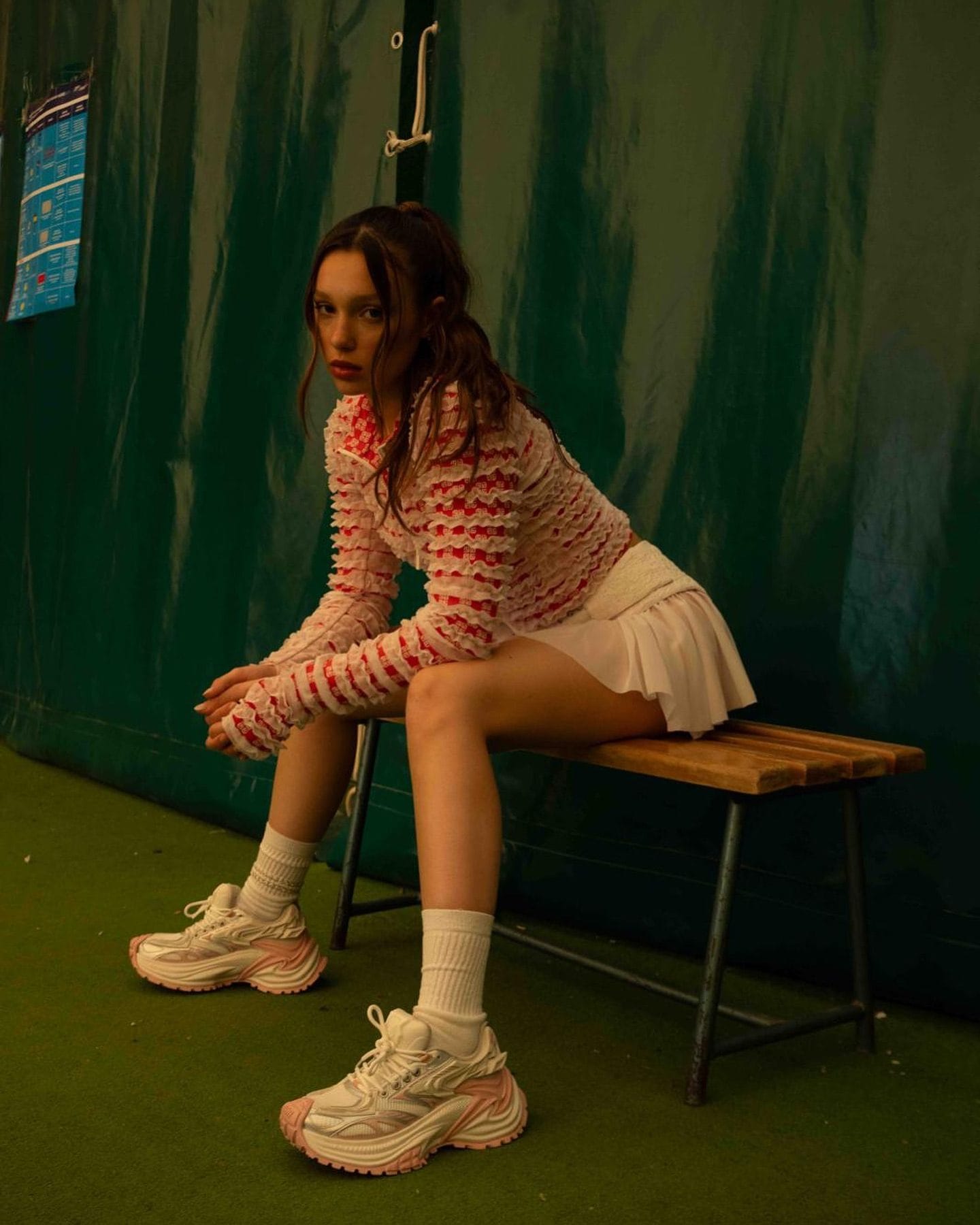 Il look da tennista di Sarah Toscano