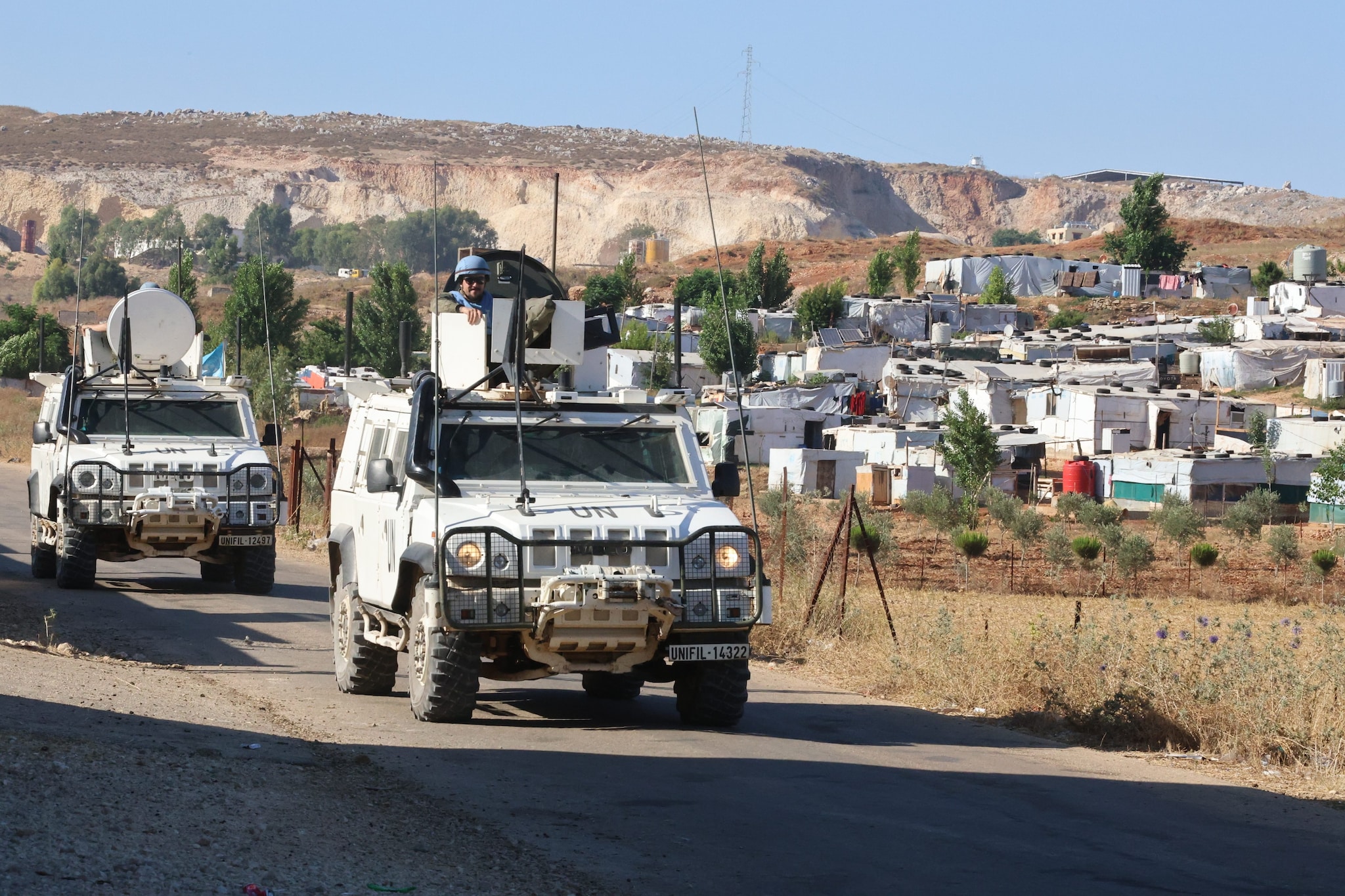 Blindati del contingente ONU UNIFIL