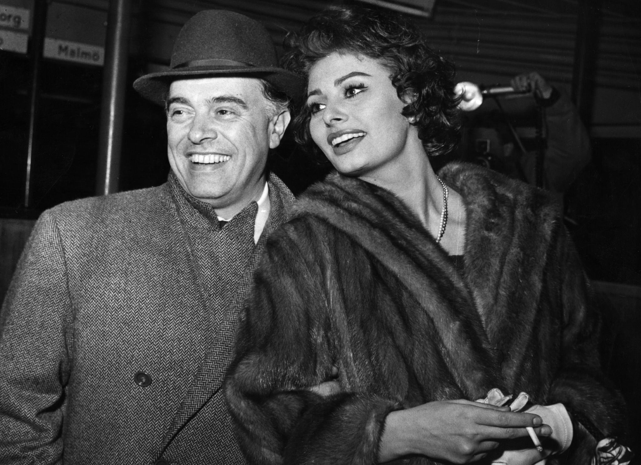 Sophia Loren con il marito Carlo Ponti