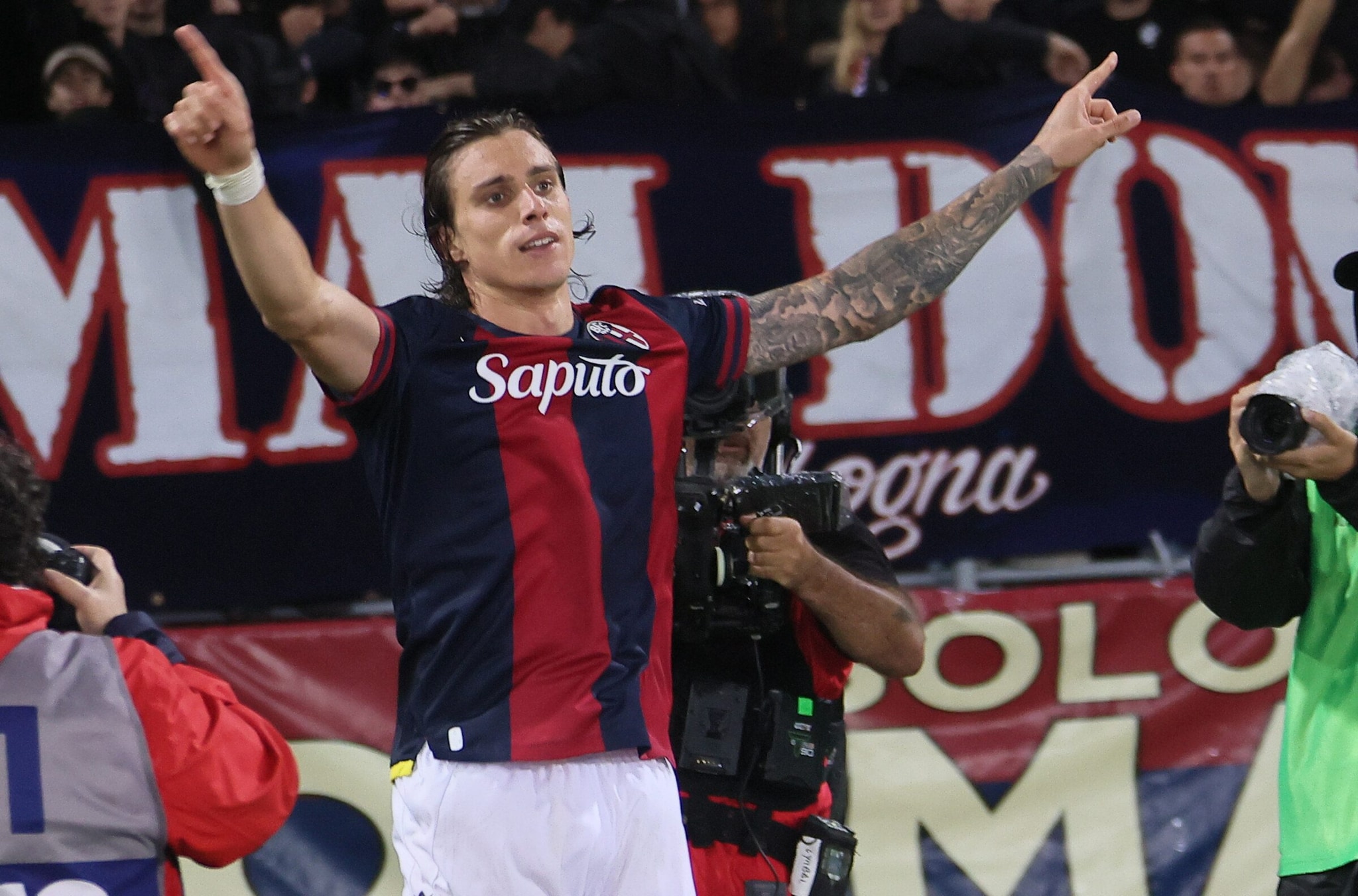 Calafiori ha segnato 2 gol con la maglia del Bologna.