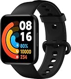 Xiaomi POCO Watch (Black), Misurazione SpO2, Battito Cardiaco, Display AMOLED da 1,6", GPS, Resistenza all'acqua ATM, Nero, Versione Italiana, Unica