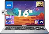 ACEMAGIC PC Portatile 16 Pollici 16GB DDR4 512GB SSD,Celeron N95(Fino a 3,4 GHz) Notebook,1920 * 1200 IPS Full HD Portatile,Scocca in metallo,WiFi,BT5.0,3*USB3.2,HDMI,tipo C Ufficio Grigio