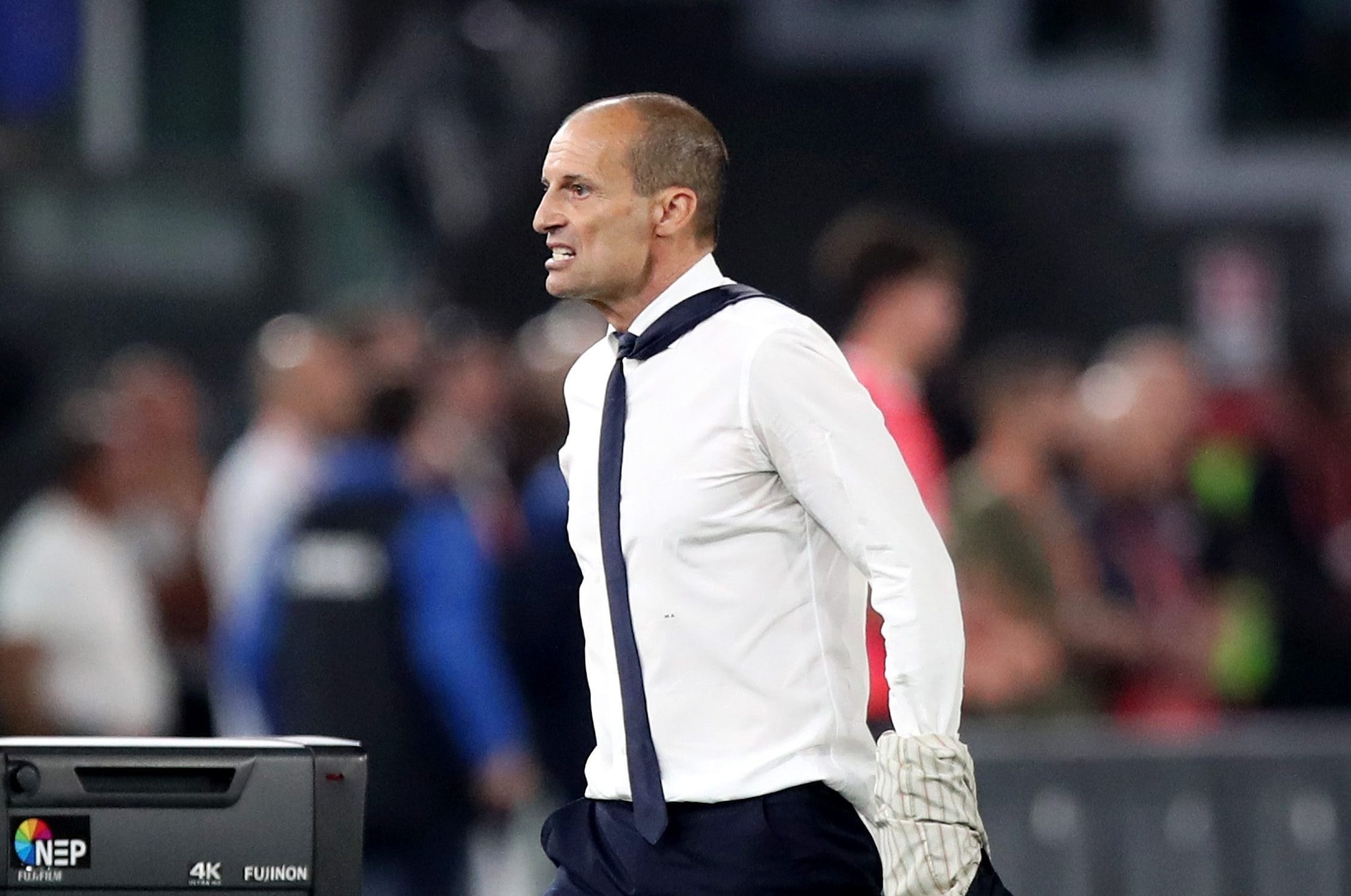 La sfuriata di Allegri in Coppa Italia.