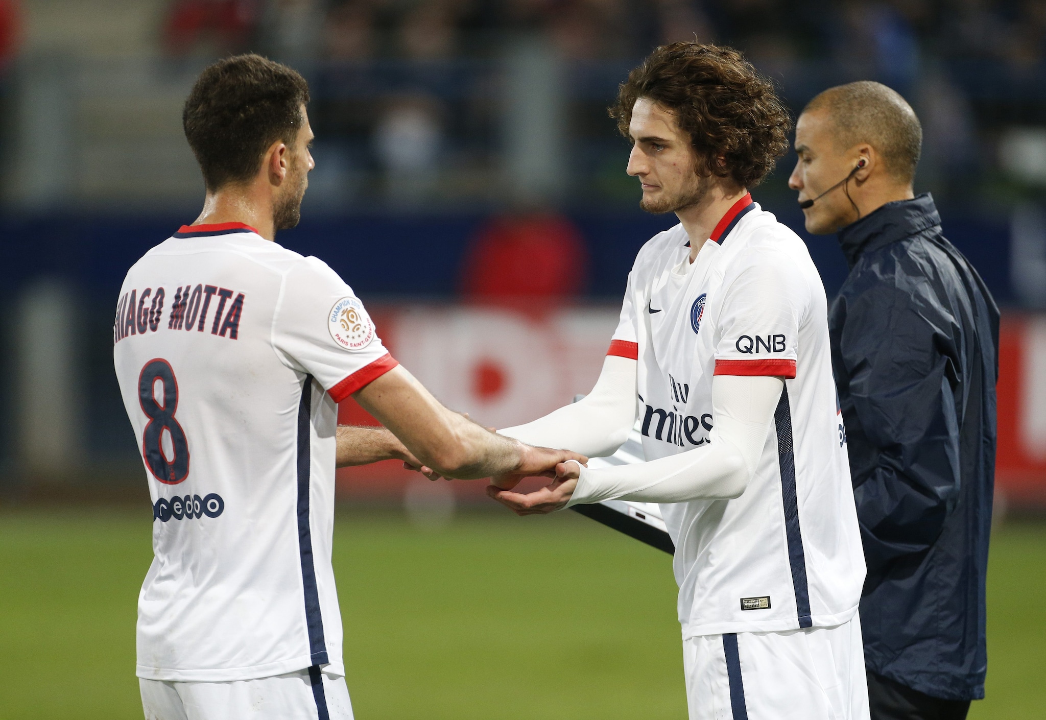 Thiago Motta e Rabiot compagni di squadra al PSG.