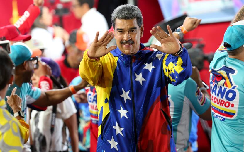 July 29, 2024, Caracas, Venezuela: Venezuelan President NICOLAS MADURO attends a rally in Caracas, Venezuela. Venezuela's National Electoral Council on Monday declared Nicolas Maduro the winner of Sunday's presidential elections. (Credit Image: © [E]Presidency Of Venezuela/Xinhua via ZUMA Press)