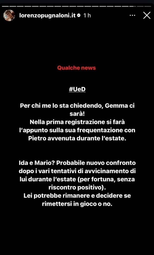 Uomini e Donne, le anticipazioni di Lorenzo Pugnaloni