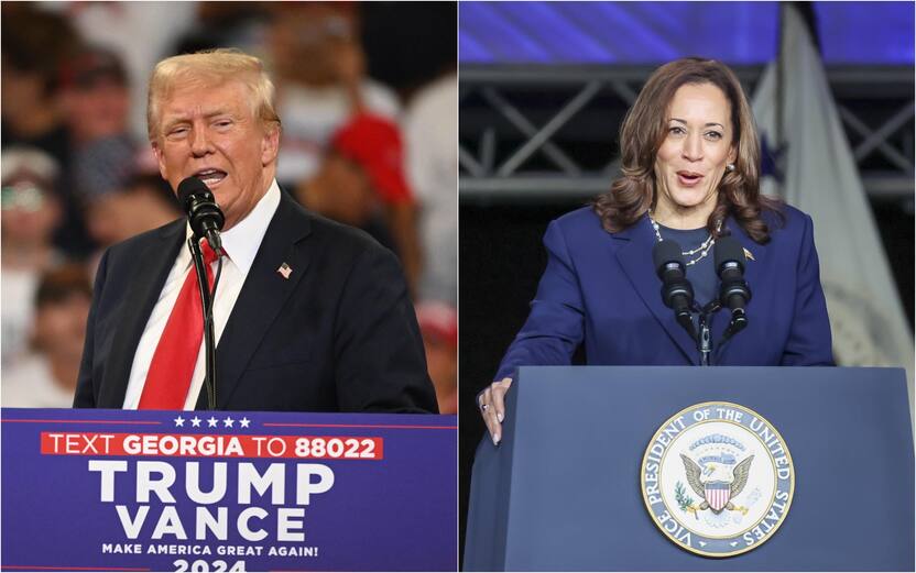 Trump e Harris