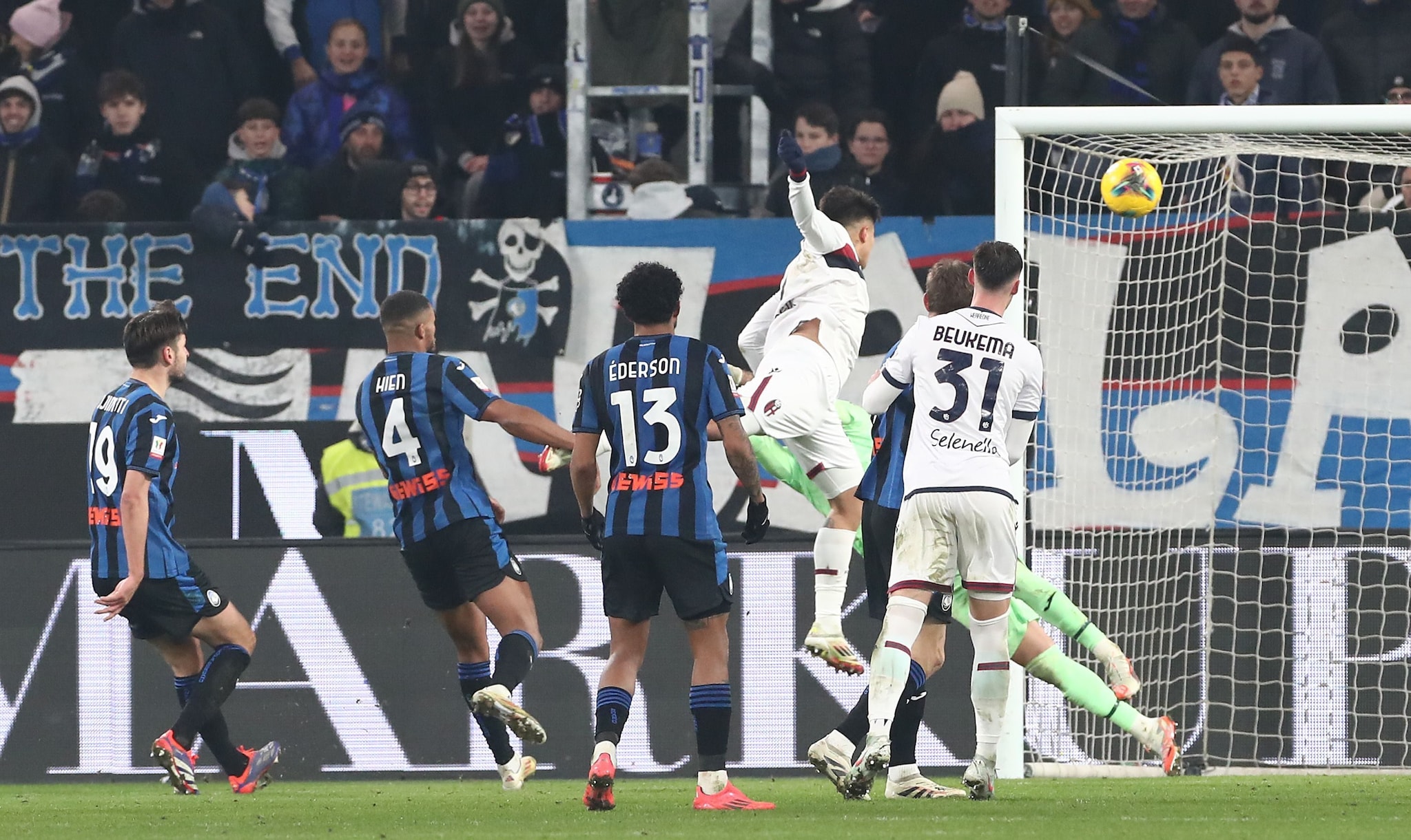 Il momento in cui Castro mette in rete la palla del definitivo 0-1.