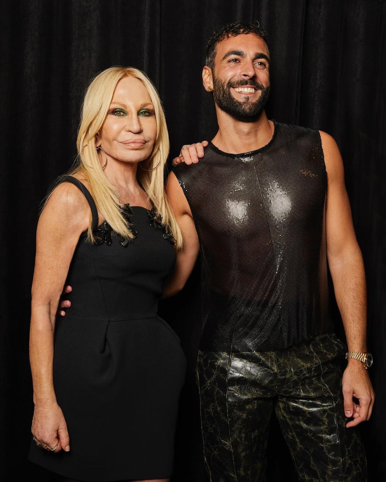 Donatella Versace e Marco Mengoni