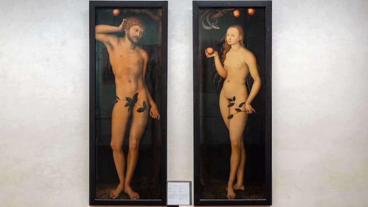 Adamo ed Eva di Cranach agli Uffizi di Firenze