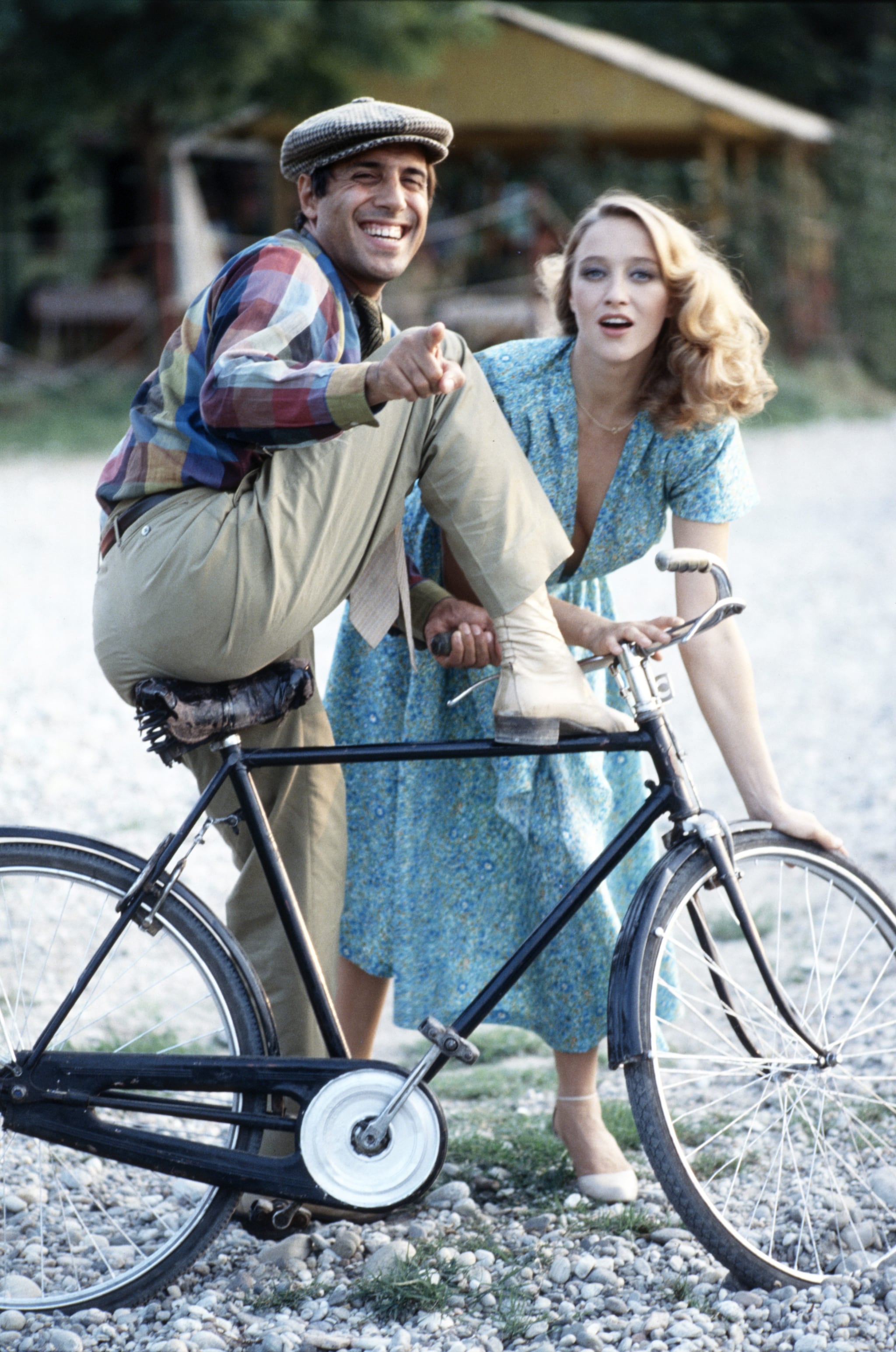 Eleonora Giorgi e Adriano Celentano sul set di Mani di velluto