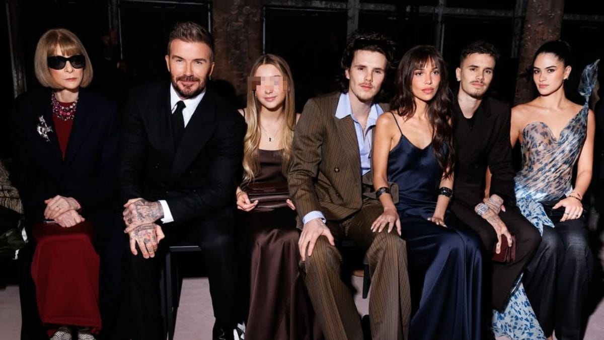 David Beckham e i figli insieme ad Anna Wintour