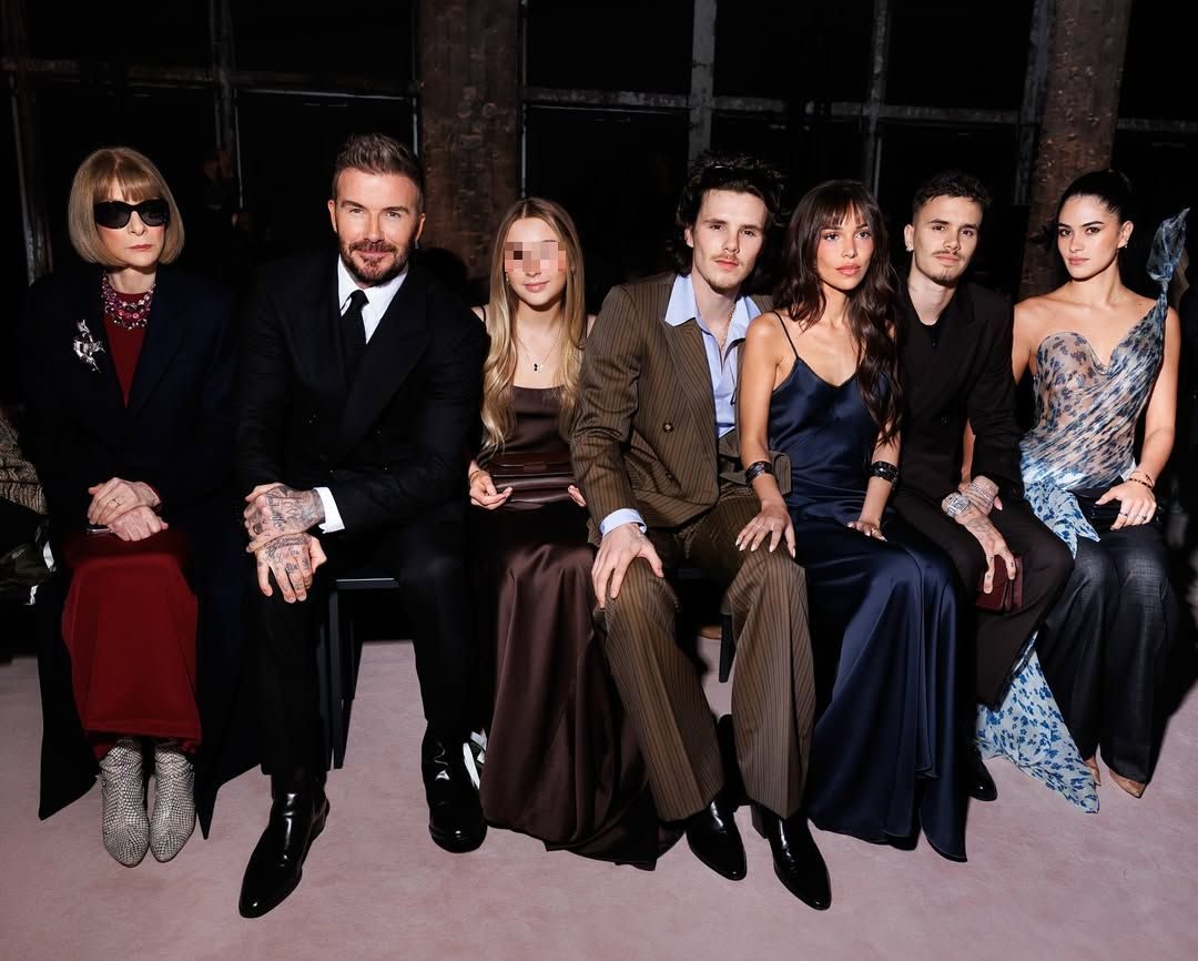 La famiglia Beckham e Anna Wintour