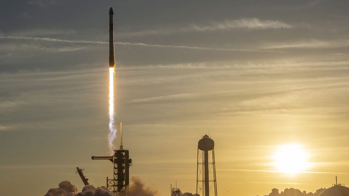 Il lancio della Crew Dragon Endurance su un razzo Falcon 9, la navicella di SpaceX che riporterà sulla Terra gli astronauti della Boeing Starliner, Butch Wilmore e Suni Williams, bloccati sulla ISS dall'estate dell'anno scorso / Photo SpaceX