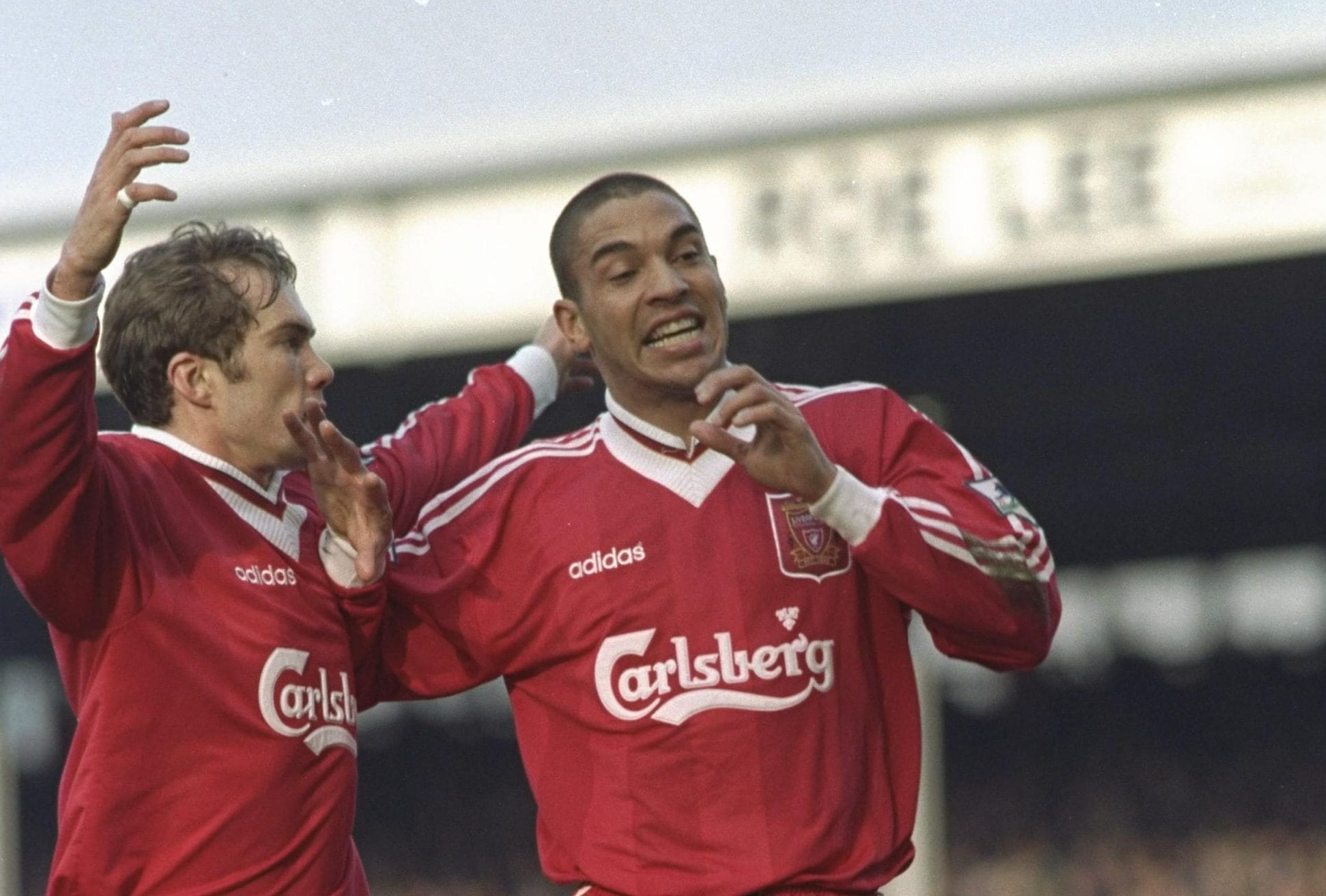 Jason McAteer assieme a Stan Collymore ai tempi del Liverpool