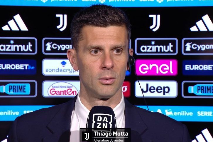 Thiago Motta apparso spento ai microfoni dopo la disfatta della Juve con l'Atalanta