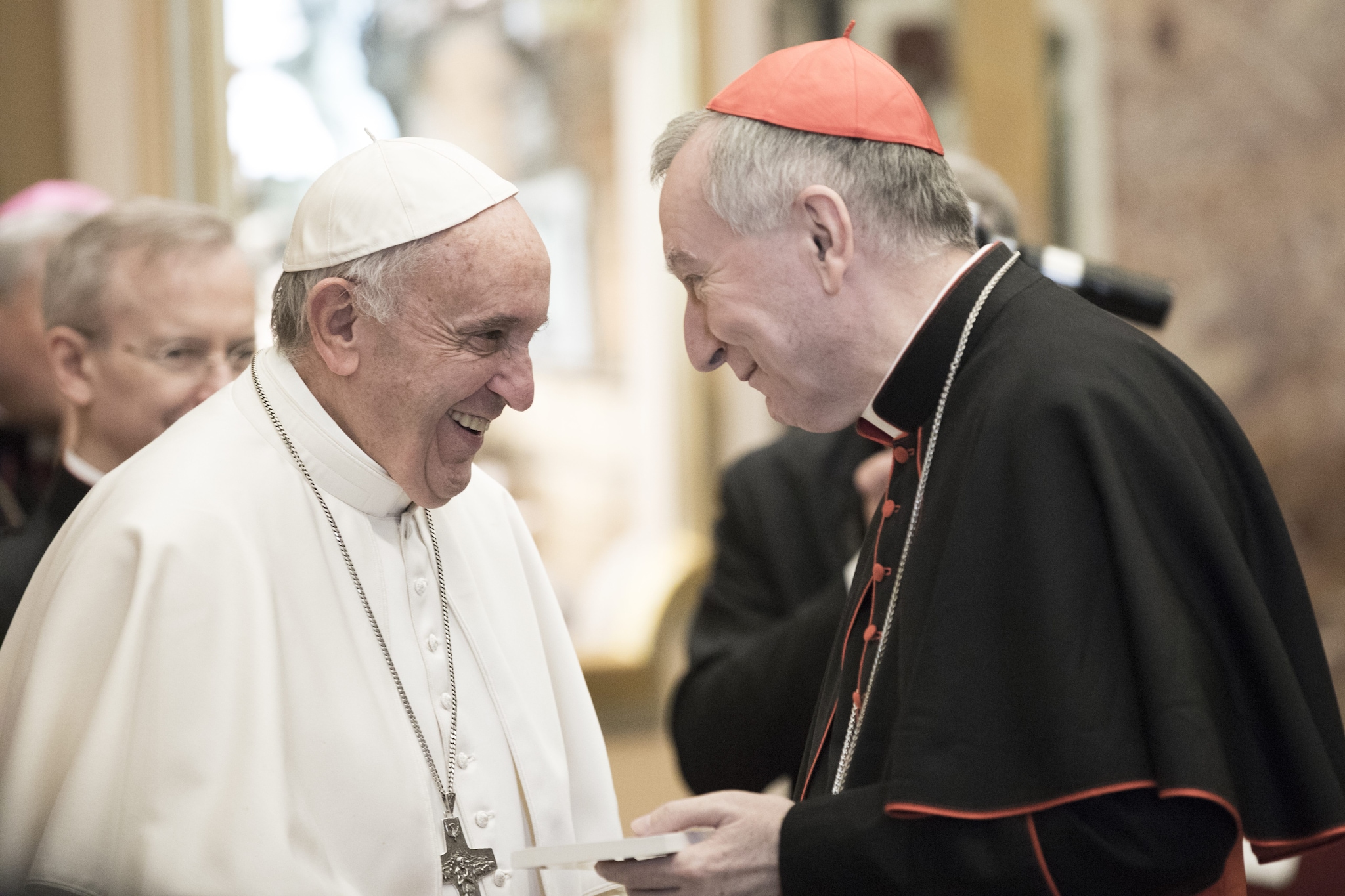 Francesco e il cardinale Parolin