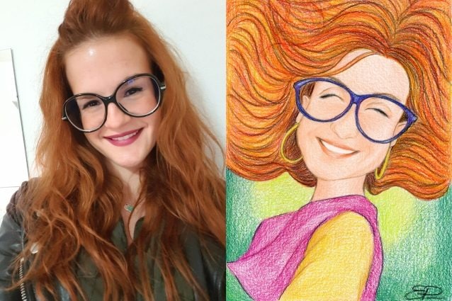 Disegno realizzato da Emanuela Pedri per la sorella Sara. 